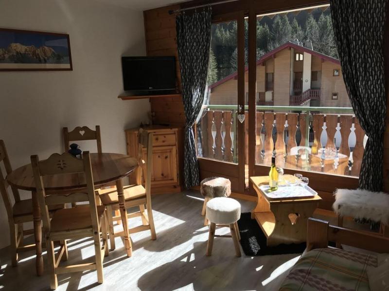 Urlaub in den Bergen 2-Zimmer-Berghütte für 5 Personen (12C) - Chalet du Perthuis - Châtel - Wohnzimmer