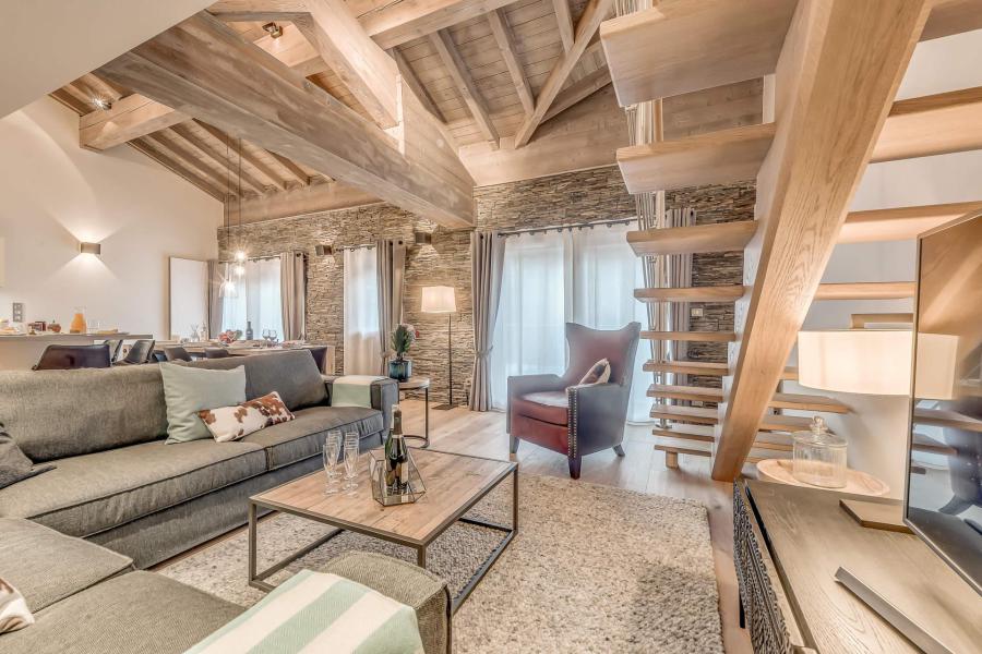 Urlaub in den Bergen 6 Zimmer Maisonettewohnung für 9 Personen (P) - Chalet Eagle Lodge - Tignes - Wohnzimmer