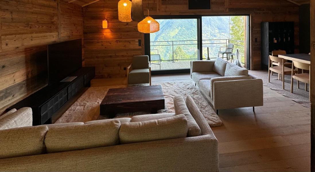 Urlaub in den Bergen 6 Zimmer Chalet für 10 Personen - Chalet Equinoxe - Montalbert - Wohnzimmer