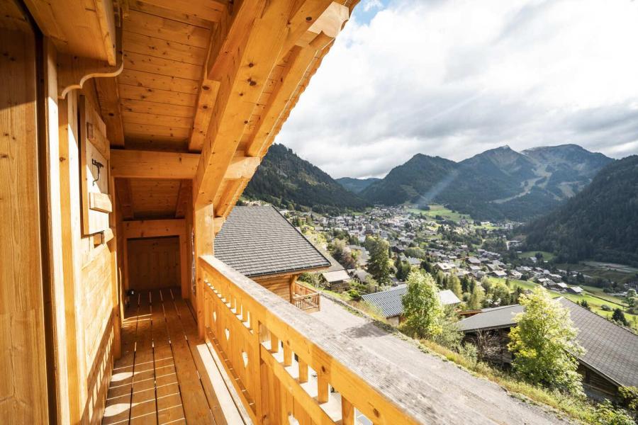 Holiday in mountain resort 7 room triplex chalet 15 people - Chalet Etagne - Châtel - Balcony