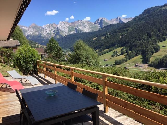 Vacanze in montagna Appartamento 2 stanze con cabina per 4 persone - Chalet Etche Ona - Le Grand Bornand - Terrazza