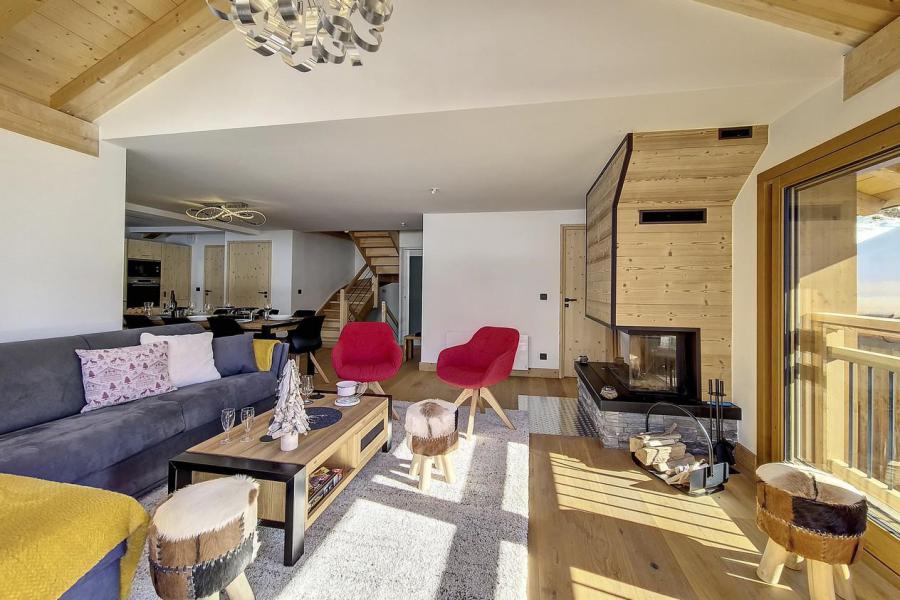 Urlaub in den Bergen Triplex-Chalet 5 zimmer 10 Personnen (YDILIA3) - Chalet Eterlou - Les Menuires - Wohnzimmer