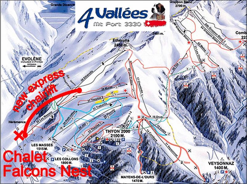Vacances en montagne Chalet Falcons Nest - Thyon - Plan