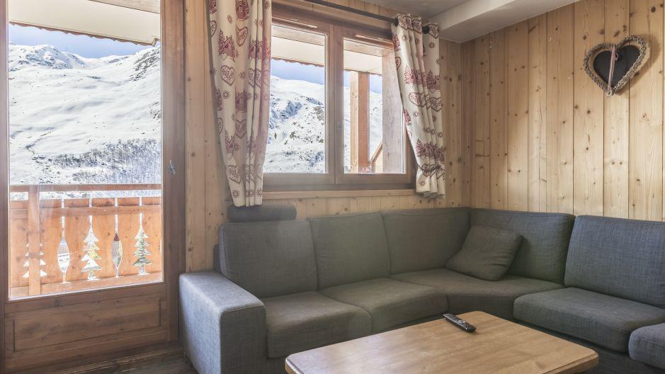 Holiday in mountain resort Chalet Geffriand - Les Menuires - Settee