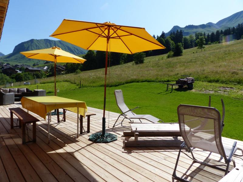 Holiday in mountain resort 4 room duplex apartment 10 people (2) - Chalet Gîte la Matte - Le Grand Bornand - Terrace