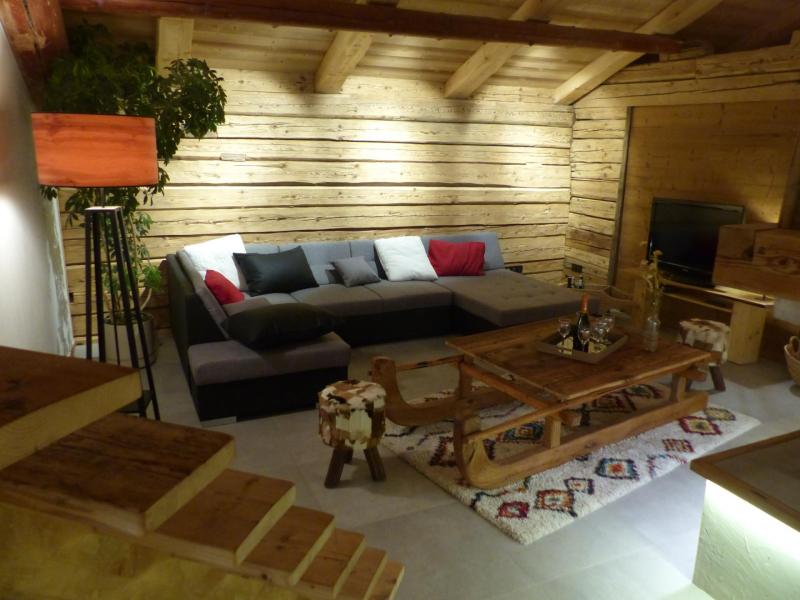 Urlaub in den Bergen 4 Zimmer Maisonettewohnung für 10 Personen (2) - Chalet Gîte la Matte - Le Grand Bornand - Wohnzimmer