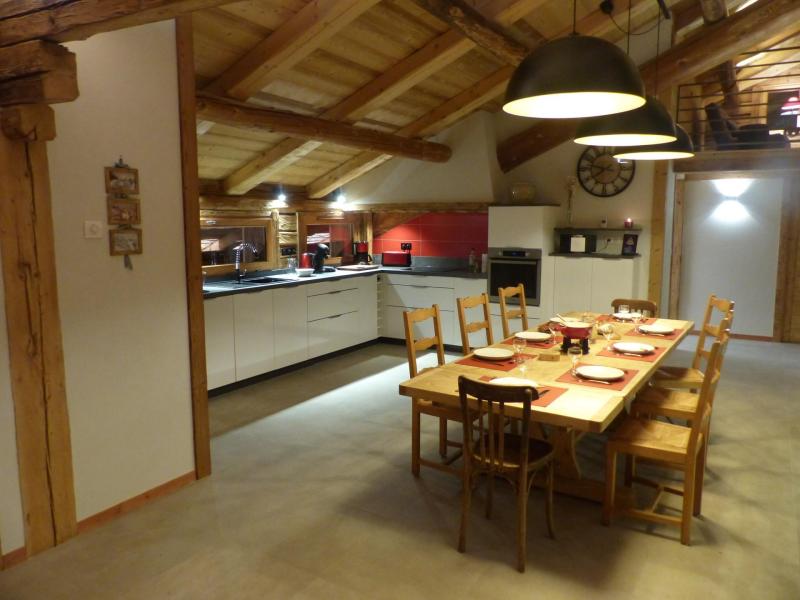 Vakantie in de bergen Appartement duplex 4 kamers 10 personen (2) - Chalet Gîte la Matte - Le Grand Bornand - Woonkamer