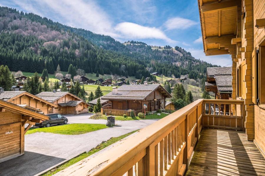 Holiday in mountain resort 5 room duplex semi-detached chalet 9 people - Chalet Gotty Joly L'Bele - La Clusaz - Balcony