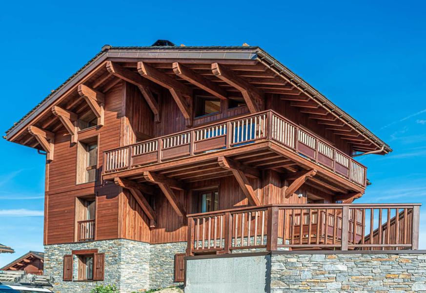 Urlaub in den Bergen Doppelchalethälfte 5 Zimmer für 8 Personen - Chalet Grande Casse - Courchevel - Draußen im Sommer