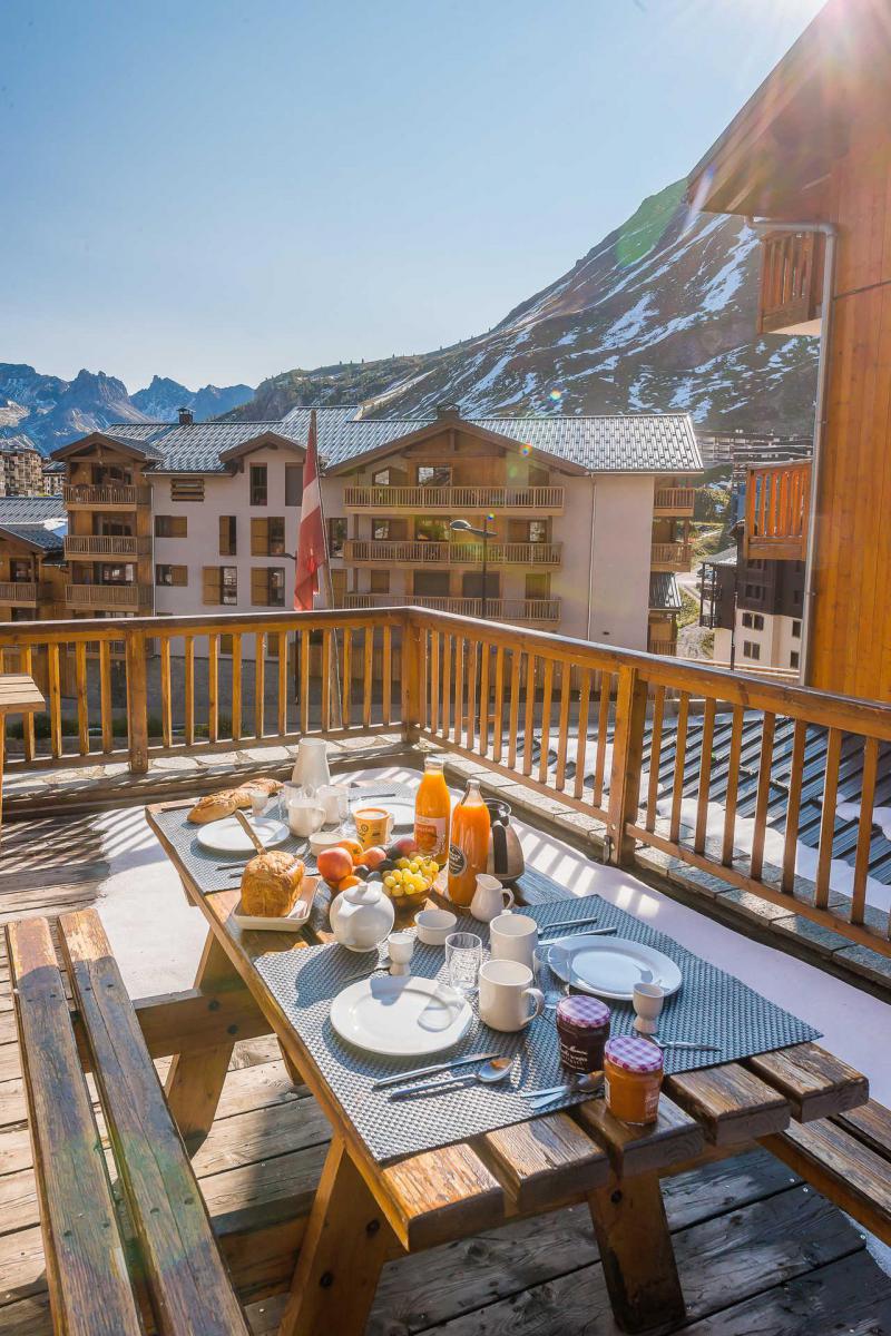 Holiday in mountain resort 7 room duplex apartment 14 people (1CH) - Chalet Gypaete - Tignes - Terrace