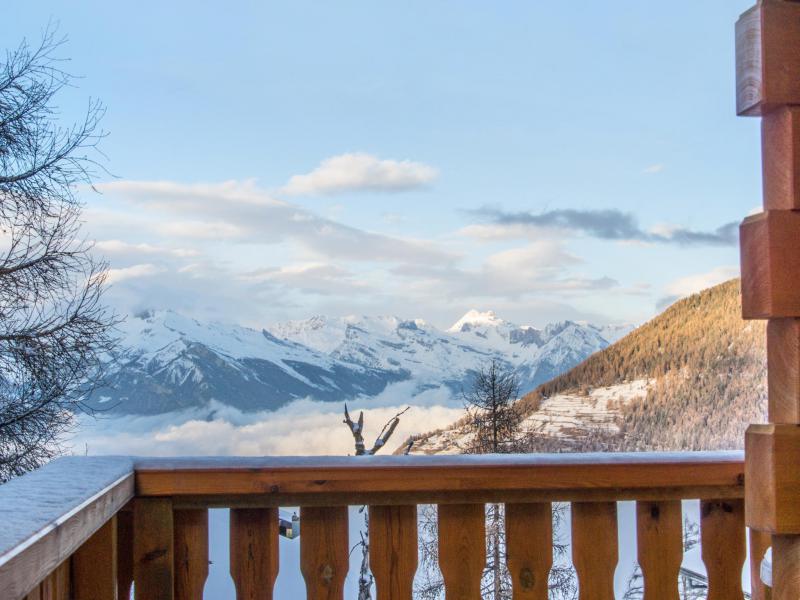 Holiday in mountain resort Chalet Harmonie - La Tzoumaz - Terrace