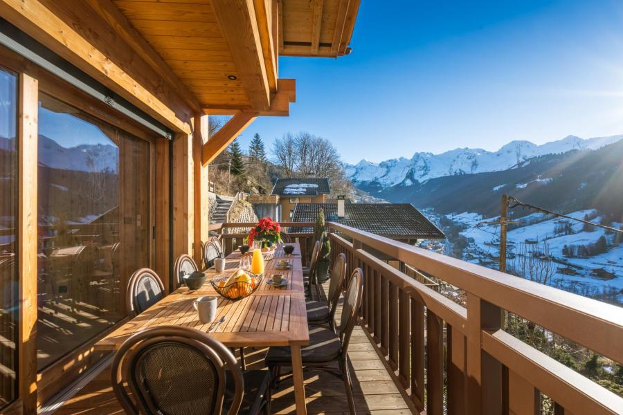 Holiday in mountain resort 6 room triplex chalet 12 people - Chalet Hartza - Le Grand Bornand - Balcony