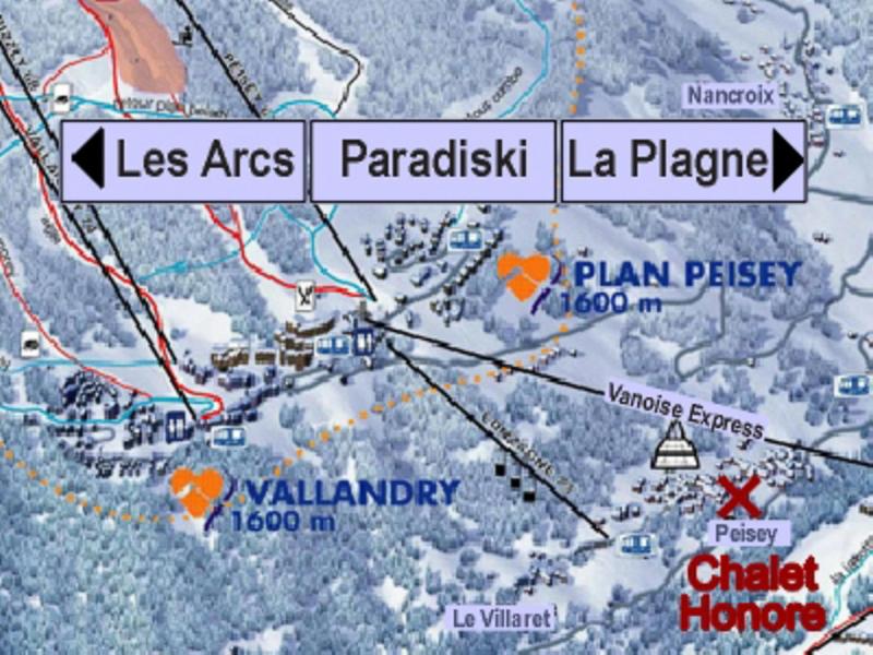 Vacances en montagne Chalet Honoré - Peisey-Vallandry - Plan