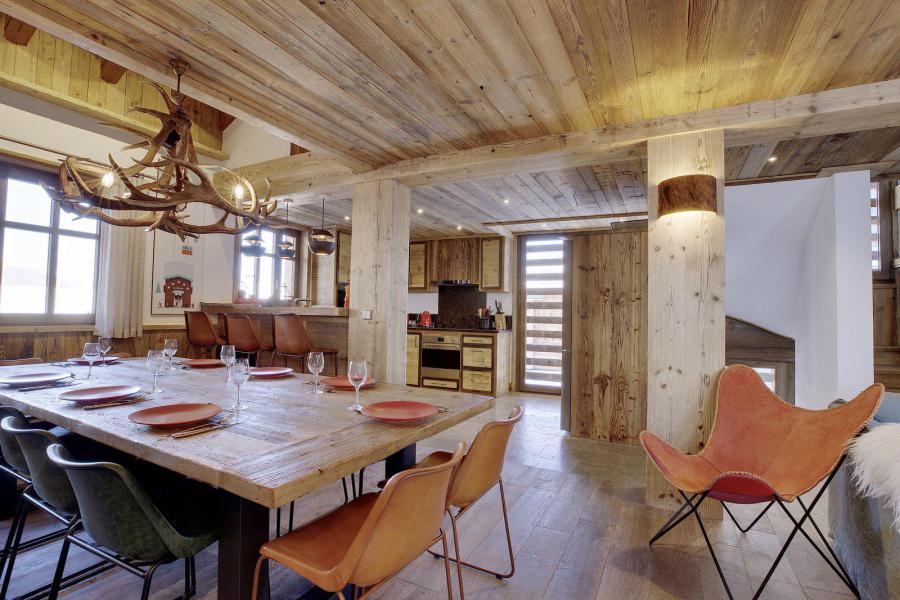 Holiday in mountain resort 6 room triplex chalet 12 people - Chalet Hygge - Méribel - Dining area