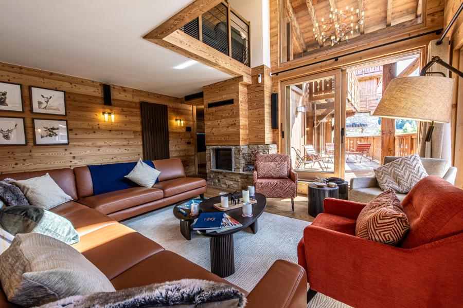 Urlaub in den Bergen 7 Zimmer Chalet für 12 Personen - Chalet Individuel Tueda - Méribel-Mottaret - Wohnzimmer