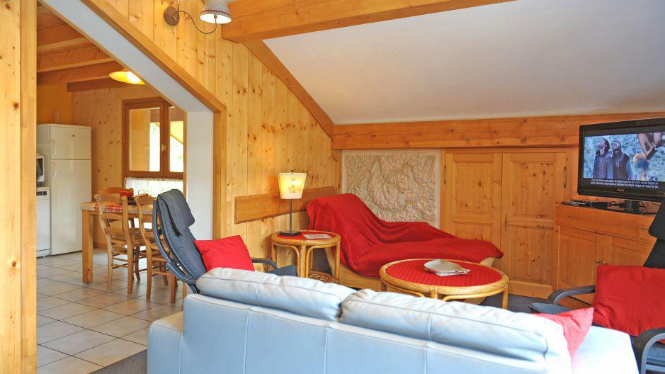 Holiday in mountain resort 3 room duplex apartment 5 people - Chalet Iris - Saint Martin de Belleville - Living room