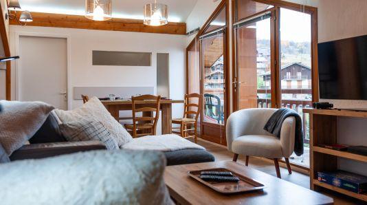 Urlaub in den Bergen 3 Zimmer Maisonettewohnung für 5 Personen - Chalet Iris - Saint Martin de Belleville - Wohnzimmer