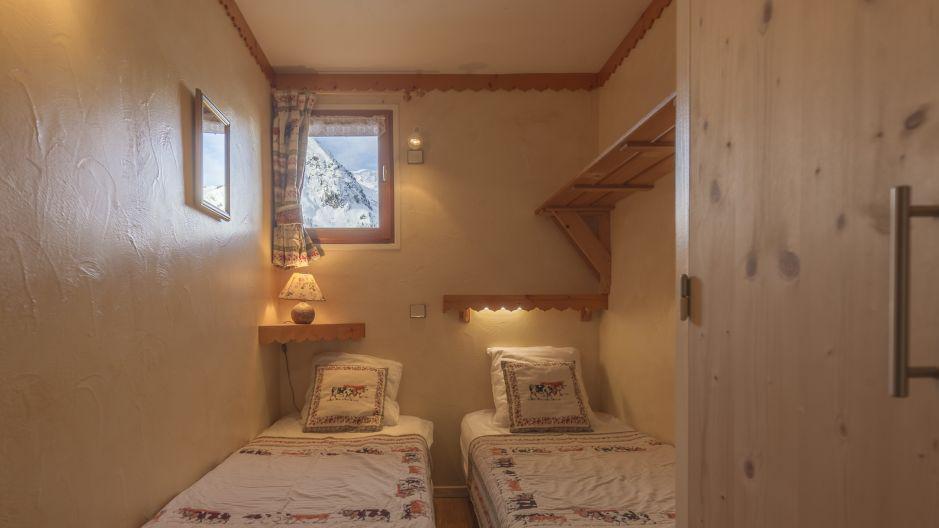 Urlaub in den Bergen 4-Zimmer-Appartment für 6 Personen - Chalet Iris - Saint Martin de Belleville - Offener Schlafbereich