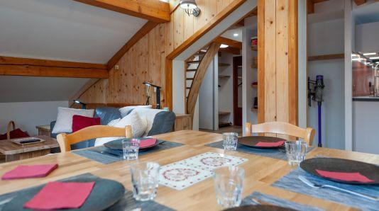 Vakantie in de bergen Appartement duplex 3 kamers 5 personen - Chalet Iris - Saint Martin de Belleville - Woonkamer