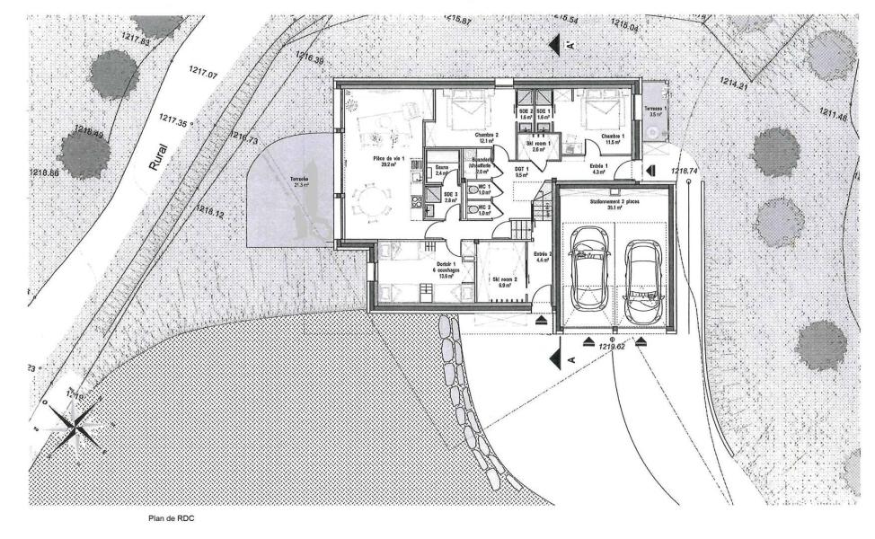 Wakacje w górach Domek górski triplex 10 pokojowy  dla 24 osób (G480) - Chalet l'Abondance - Valmorel - Plan