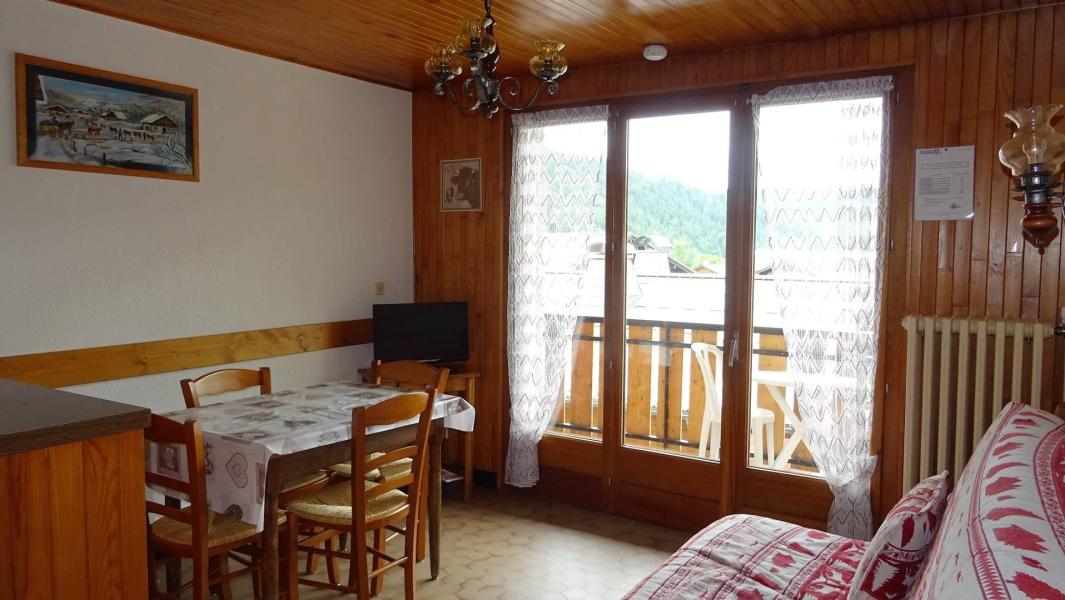 Vakantie in de bergen Appartement 2 kamers 4 personen (180) - Chalet L'Aiglon - Les Gets - Woonkamer