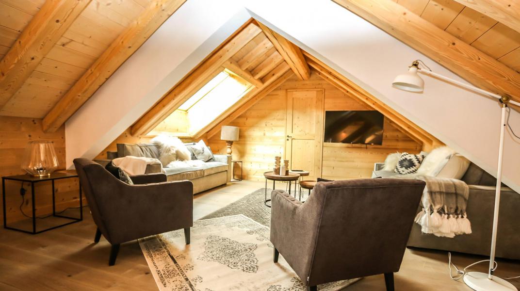 Holiday in mountain resort Chalet l'Epinette - Valloire - Living room