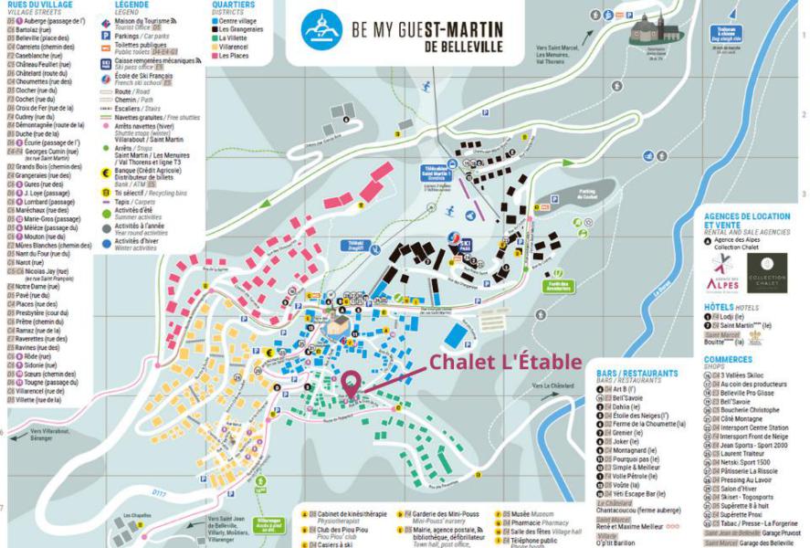 Каникулы в горах Chalet l'Etable - Saint Martin de Belleville - план