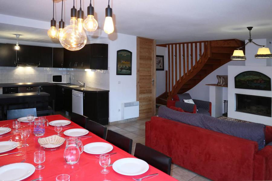 Vakantie in de bergen Chalet mitoye 5 kamers  10 personen - Chalet la Combe d'Or - Les Orres - Woonkamer