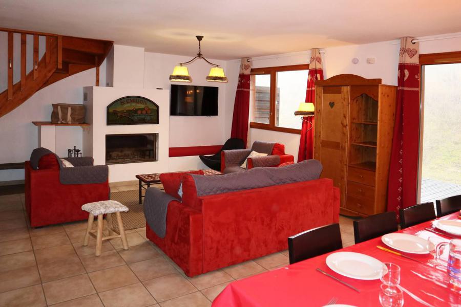 Vakantie in de bergen Chalet mitoye 5 kamers  10 personen - Chalet la Combe d'Or - Les Orres - Woonkamer