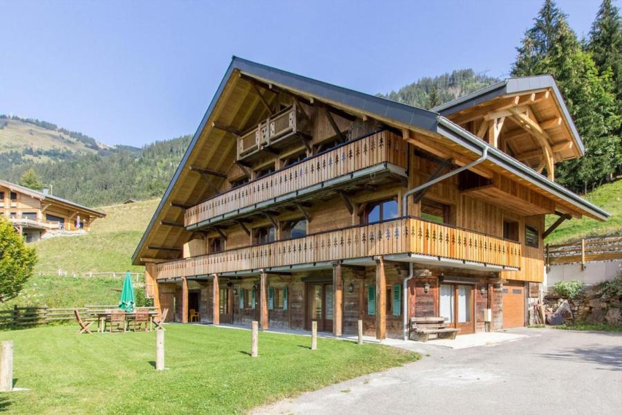 Skiverleih 5-Zimmer-Appartment für 13 Personen (Logement 13 personnes) - Chalet LA FERME DU CREUX DU NANT - Châtel - Draußen im Sommer