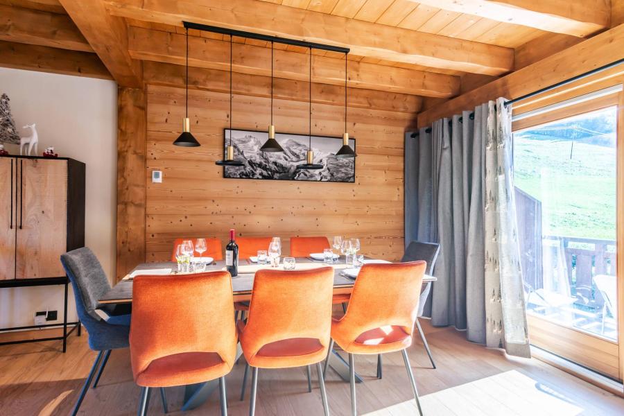 Holiday in mountain resort Semi-detached 5 room chalet 8 people - Chalet La Passionata - Morzine - Living room