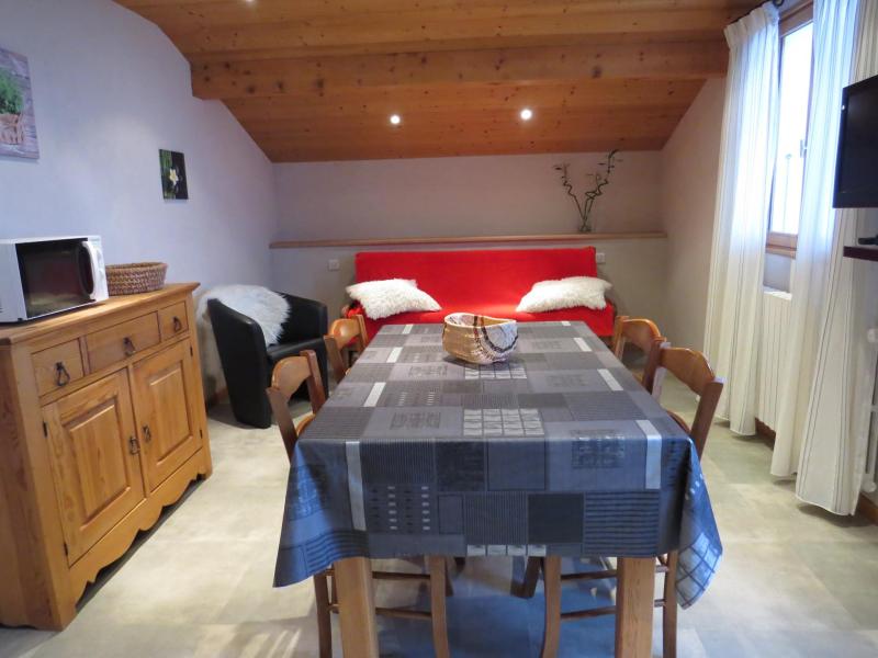 Vakantie in de bergen Appartement 2 kamers 4 personen (02) - Chalet la Place - Le Grand Bornand - Woonkamer