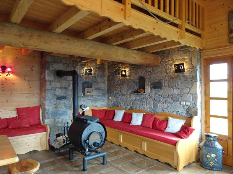 Vakantie in de bergen Chalet duplex 2 kamers 8 personen - Chalet la Ravière - Champagny-en-Vanoise - Woonkamer