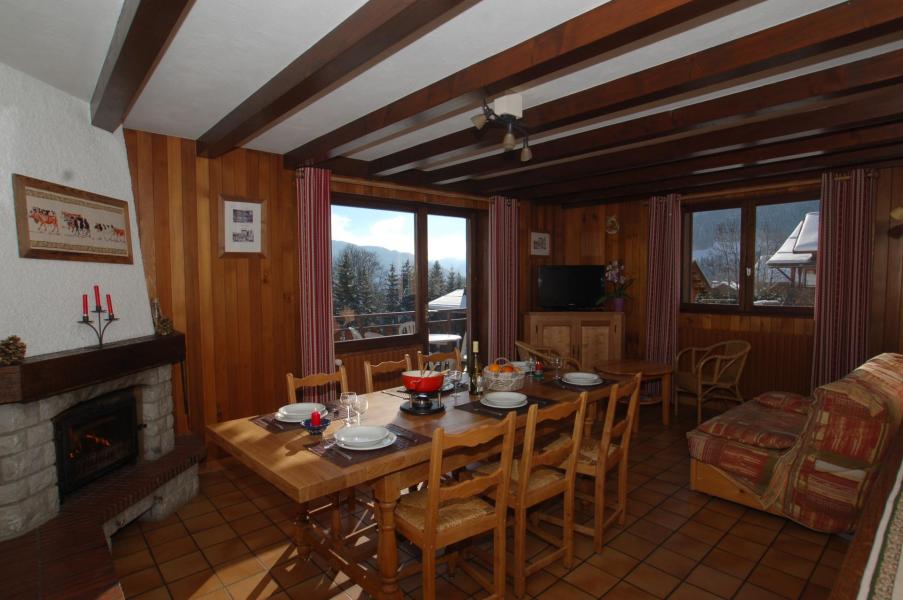 Urlaub in den Bergen 3-Zimmer-Holzhütte für 8 Personen (3) - Chalet Le Bachal - Le Grand Bornand - Wohnzimmer