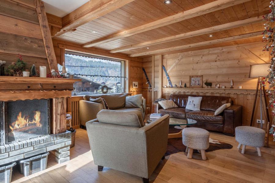 Urlaub in den Bergen 6 Zimmer Chalet für 10 Personen - Chalet le Blizzard - Morzine - Wohnzimmer