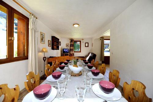 Holiday in mountain resort 6 room duplex apartment 13 people (1) - Chalet le Cristal - Les Menuires - Table