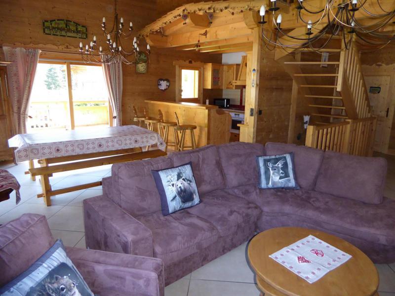 Vakantie in de bergen Appartement 6 kamers mezzanine 10 personen - Chalet le Flocon - Pralognan-la-Vanoise - Woonkamer