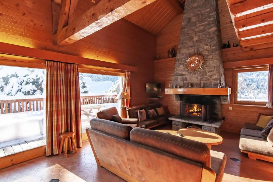 Holiday in mountain resort 10 room triplex chalet 12 people - Chalet le Grillon - Méribel - Living room
