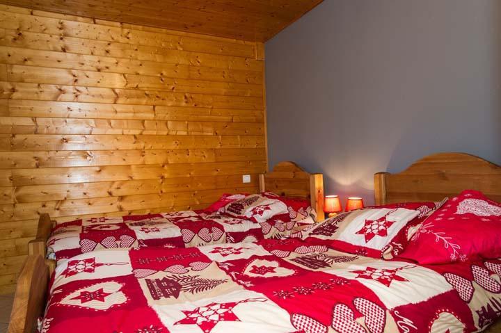 Urlaub in den Bergen 3-Zimmer-Appartment für 6 Personen - Chalet le Marmouset - Châtel - Offener Schlafbereich