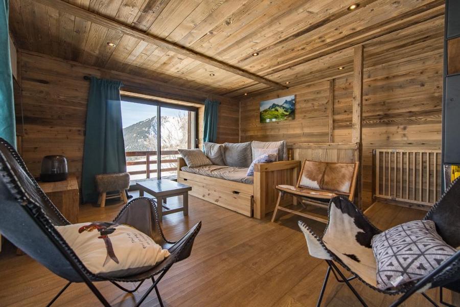 Vakantie in de bergen Chalet triplex 5 kamers 8 personen ( MAZOT) - Chalet le Mazot - Albiez Montrond - Woonkamer