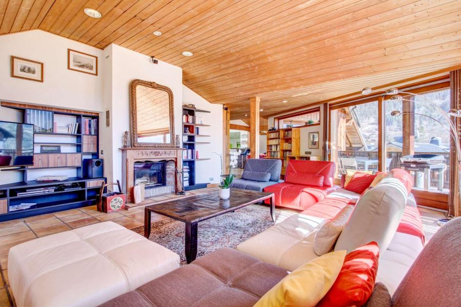 Vakantie in de bergen Chalet 7 kamers 12 personen - Chalet le Mélèze - Morzine - Woonkamer