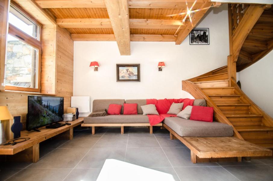 Holiday in mountain resort 4 room chalet 6 people - Chalet le Panorama - Chamonix - Living room