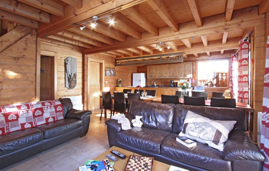 Holiday in mountain resort Chalet le Ponton - Les 2 Alpes - Living room