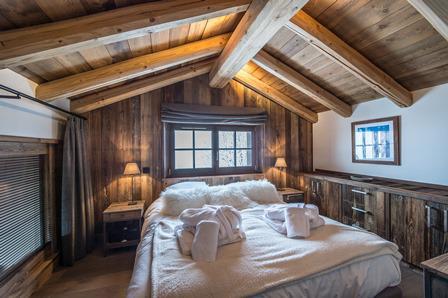 Holiday in mountain resort 6 room quadriplex chalet 10 people - Chalet le Refuge - Méribel - Bedroom