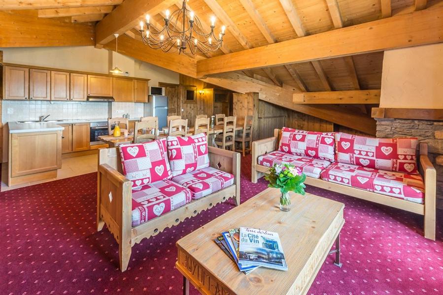 Urlaub in den Bergen 5 Zimmer Appartement für 8-10 Personen - Chalet le Refuge la Rosière - La Rosière - Wohnzimmer