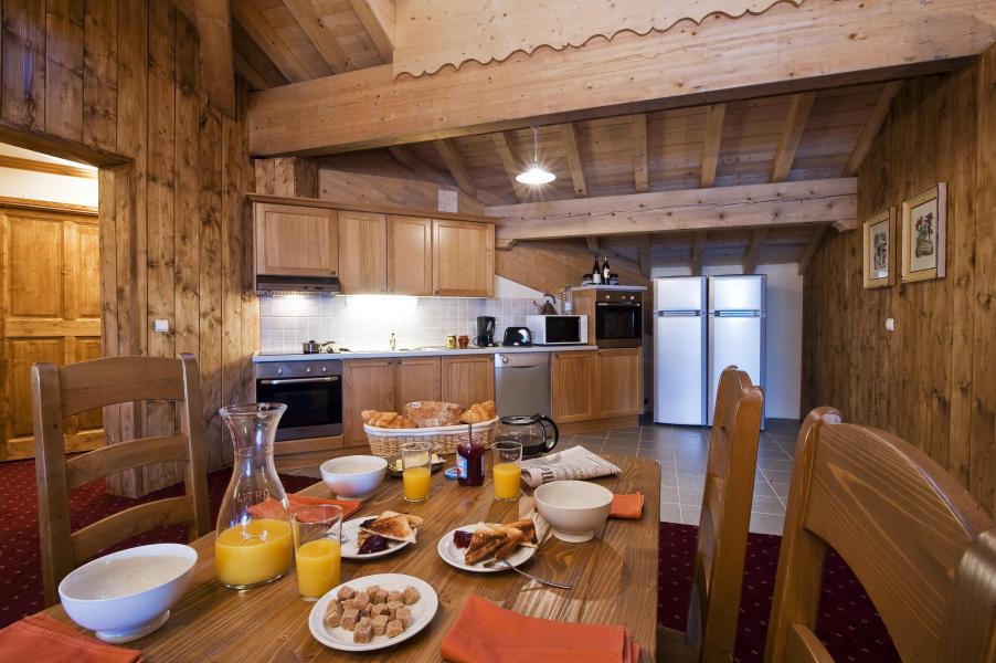 Каникулы в горах Апартаменты 7 комнат  12-14 чел. - Chalet le Refuge la Rosière - La Rosière - Столова&