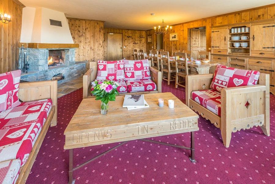 Vakantie in de bergen Appartement 6 kamers 10-12 personen - Chalet le Refuge la Rosière - La Rosière - Woonkamer