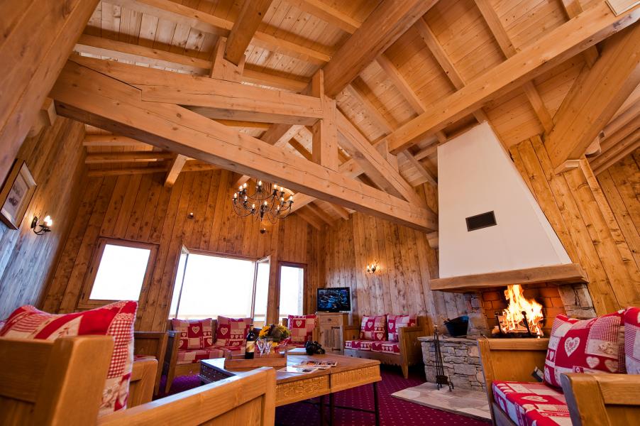 Urlaub in den Bergen Chalet le Refuge la Rosière - La Rosière - Wohnzimmer