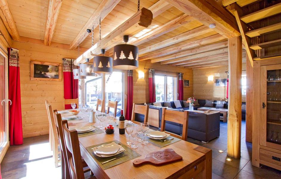 Vakantie in de bergen Chalet Le Renard Lodge - Les 2 Alpes - Eethoek