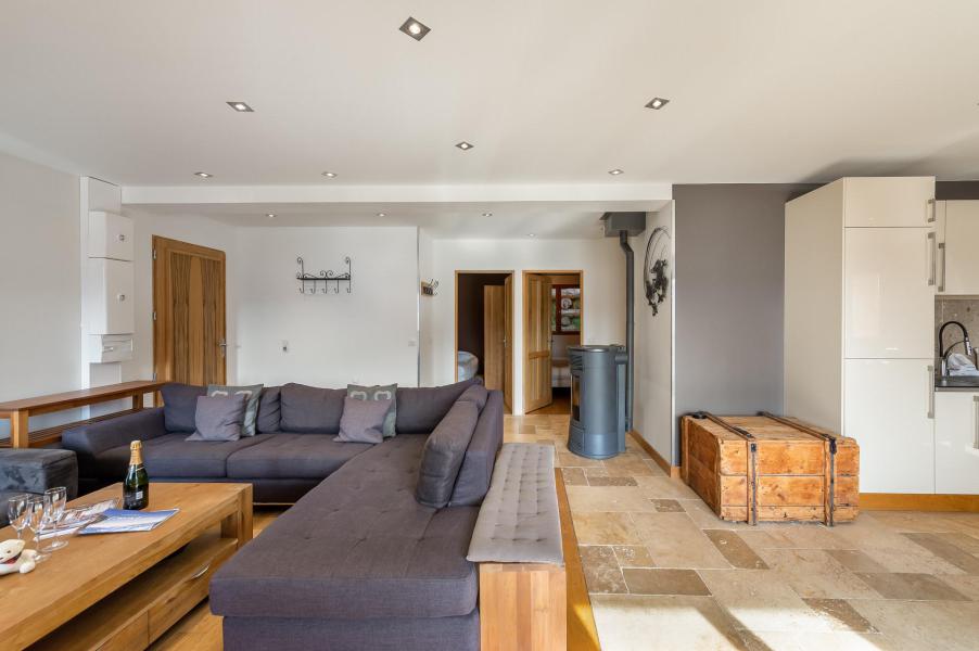 Urlaub in den Bergen 4-Zimmer-Appartment für 6 Personen (ROCHER DE LISA) - Chalet le Rocher - Val Thorens - Wohnzimmer